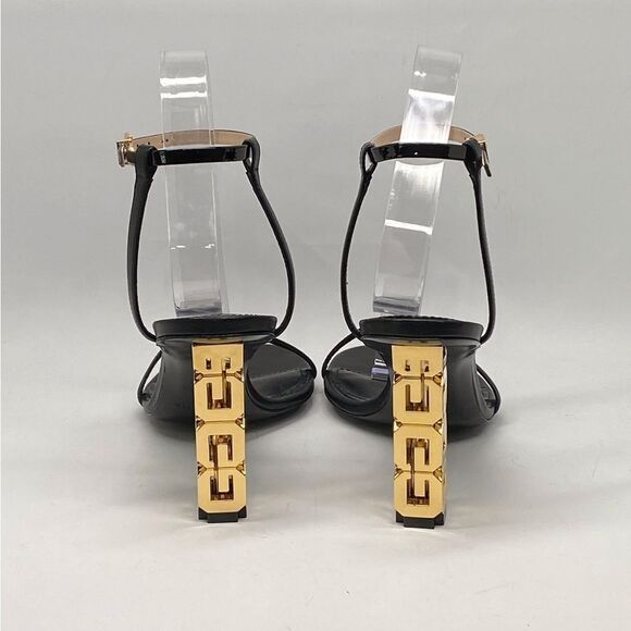 Givenchy G Cube Sculptural Heel Leather Sandals size 37 - Picture 8 of 13